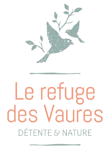 logo Le Refuge des Vaures version long-Le Refuge des Vaures-gîte-Hébergement nature-détente-location vacances-séjours-auvergne-vichy
